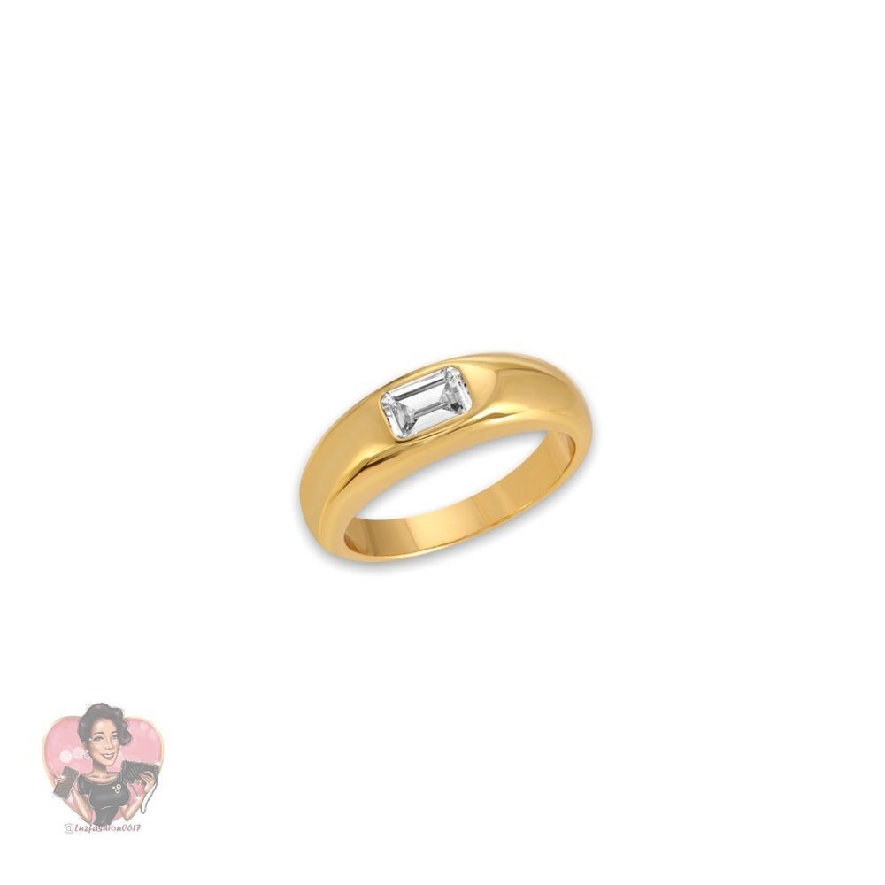 JOY DRAVECKY Lola Baguette Dome Ring